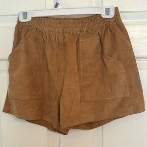 Suede shorts